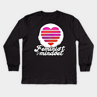 Feminist Art For Female Activists Gift Idea Kids Long Sleeve T-Shirt